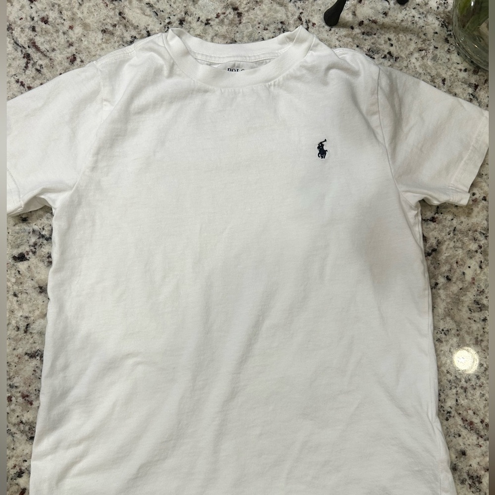 LN Boys Ralph Lauren Cotton Jersey Crewneck Tee Size 7